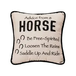 Advice from a Horse Pillow