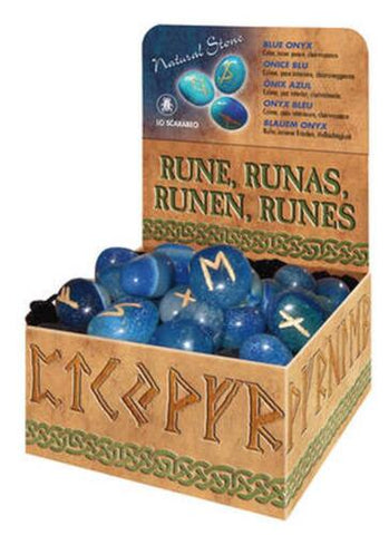 Lo Scarabeo Blue Onyx Runes Set